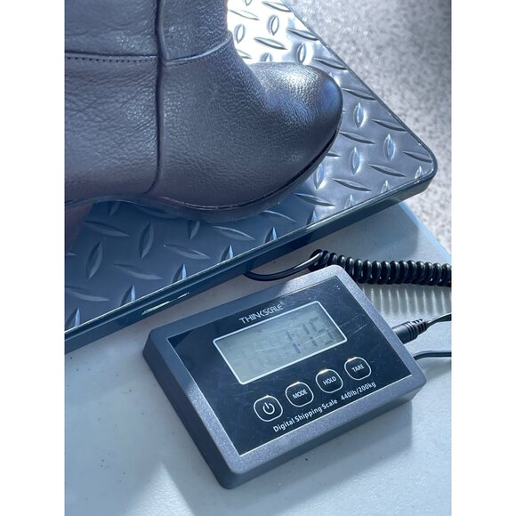 Bussola Ramona Mid Calf Boot Size 38 Brown Leather Stacked Heel Side Zipper Boho - Picture 9 of 9